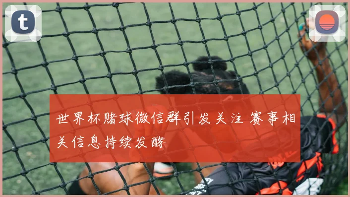 世界杯赌球微信群引发关注 赛事相关信息持续发酵